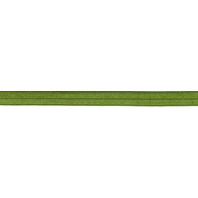Fita de nastro elástica  brilhante [15 mm] – oliva, 