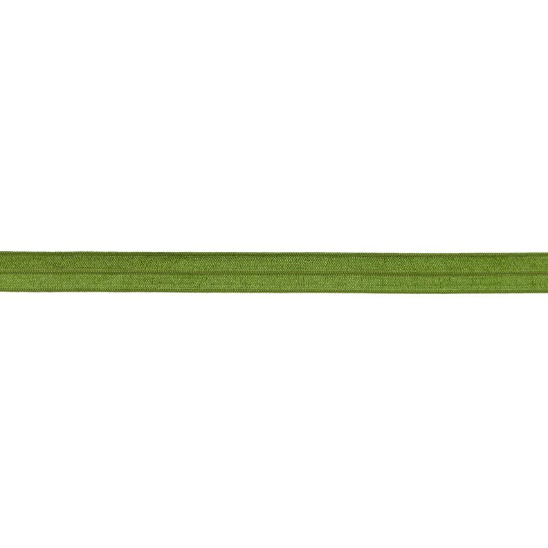 Fita de nastro elástica  brilhante [15 mm] – oliva,  image number 1