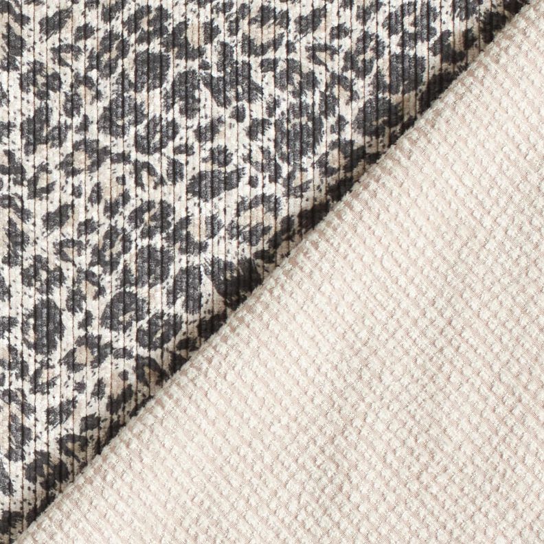 Bombazine Estampado Leo – cor de areia/castanho escuro,  image number 4