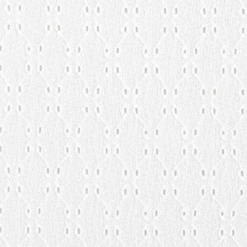 Jersey enrugado Bordado inglês – branco,  image number 1