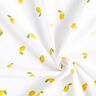 Popelina de algodão Limões – branco,  thumbnail number 3