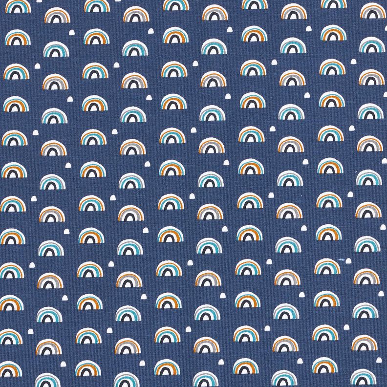 Jersey de algodão Pequenos arco-íris – índigo,  image number 1