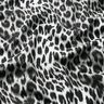 French Terry cardado Leopardo-das-neves Impressão digital – preto/branco,  thumbnail number 2