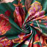 Veludo para decoração Gavinha floral – pinheiro azul/rosé,  thumbnail number 4