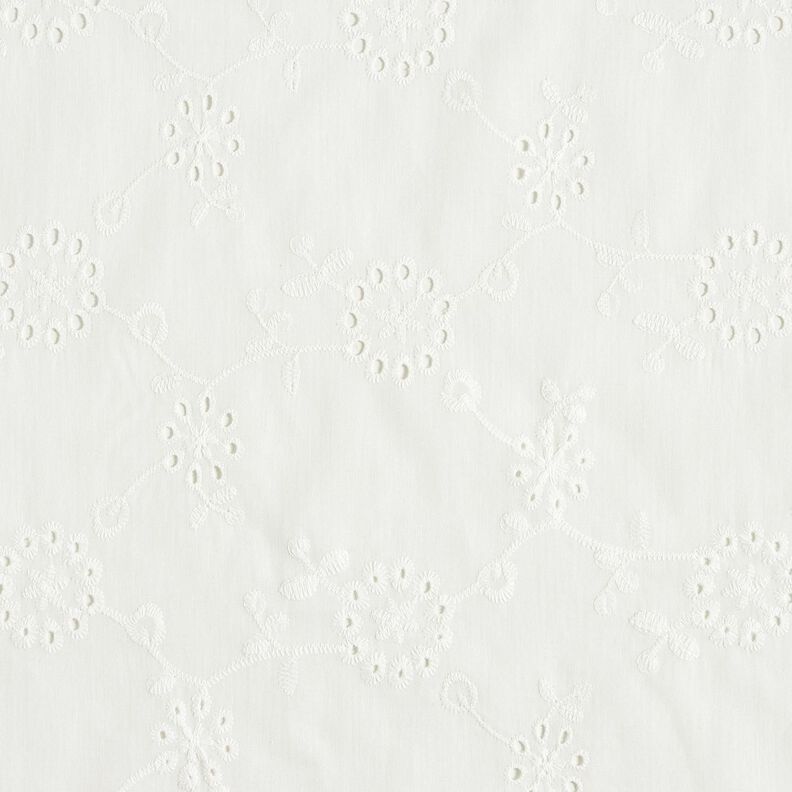 Bordado inglês Gavinha floral grande – branco,  image number 1