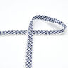 Fita de viés Xadrez Vichy com rebordo em croché [20 mm] – azul-marinho,  thumbnail number 2