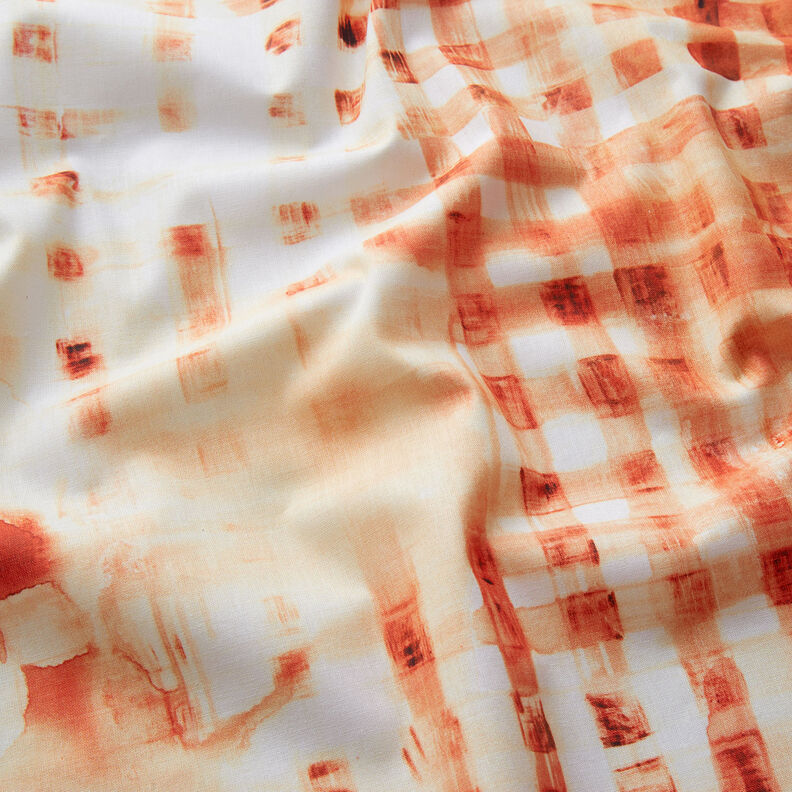 GOTS Cambraia de algodão Tecido com orla Xadrez com gradação de cor | TCC x LOOKS by Wolfgang Joop – | Retalho 100cm,  image number 3