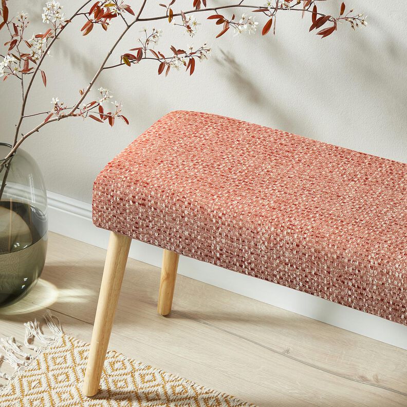 Tecido para estofos Look bouclé colorido – rosa embaçado/creme,  image number 5