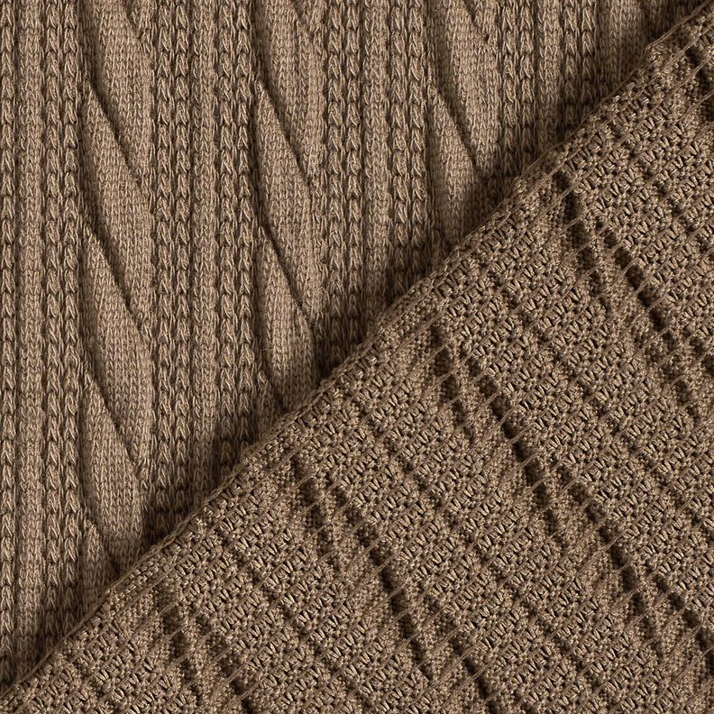 Malha Cloqué Padrão entrançado – duna,  image number 4