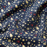 Tecido de algodão Popelina Corações e estrelas – azul-noite/dourado,  thumbnail number 2
