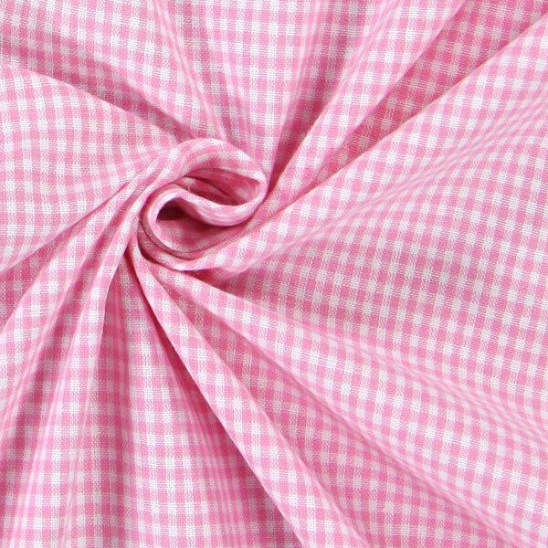 Tecido de algodão Vichy - 0,2 cm – rosa,  image number 2