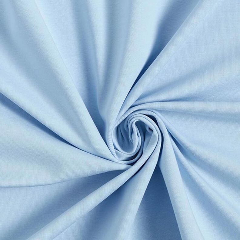 Jersey de algodão médio liso – azul claro,  image number 1
