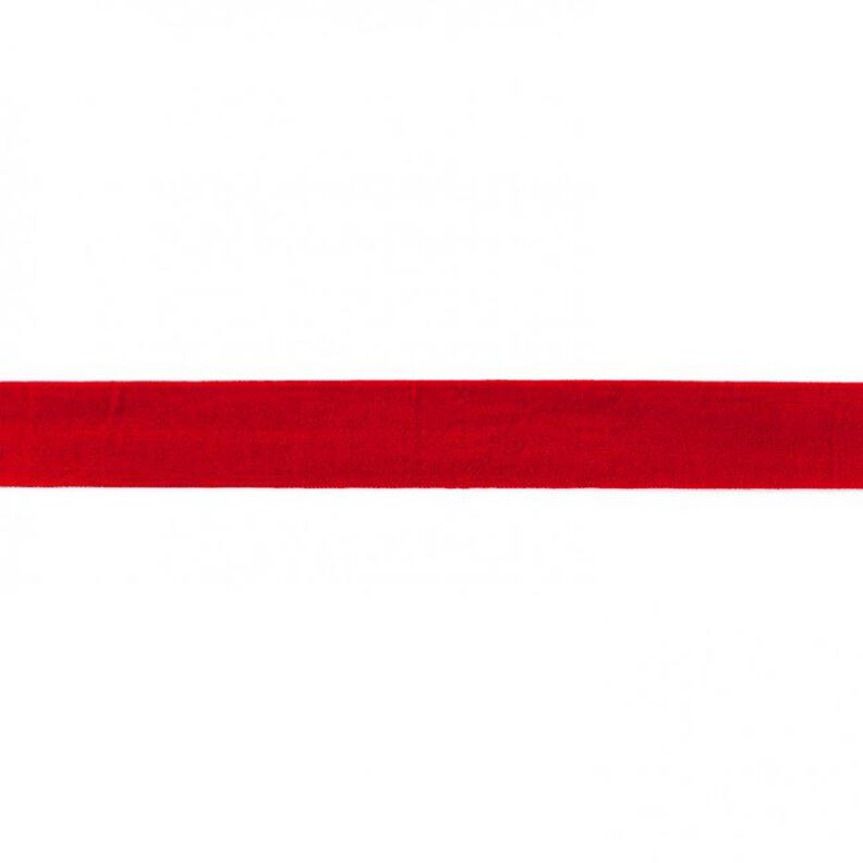 Fita de nastro elástica  mate [20 mm] – vermelho,  image number 1