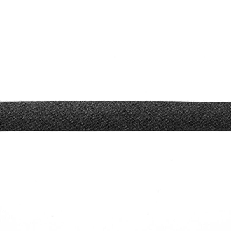Fita de viés Cetim [20 mm] – preto,  image number 1