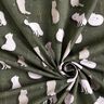 Jersey de algodão orgânico Raposa-do-ártico e marmota Impressão Digital – pinheiro escuro,  thumbnail number 3