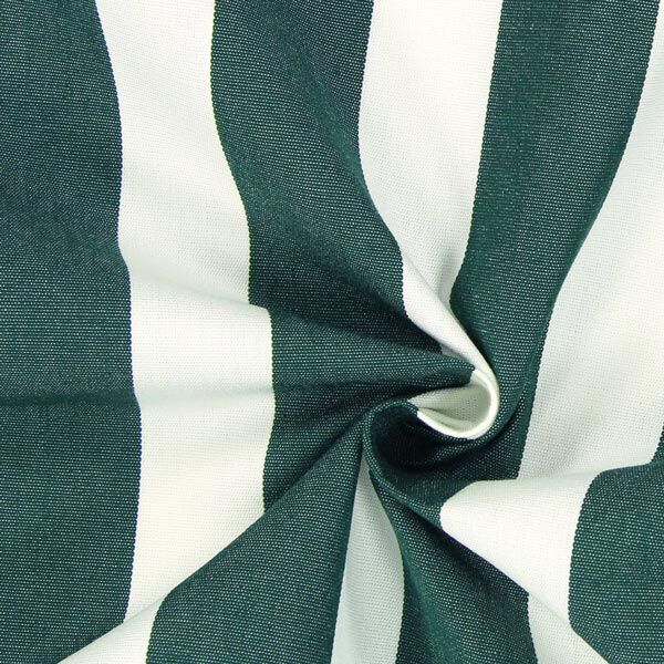 Tecido para exteriores Acrisol Listado – branco sujo/verde escuro,  image number 2