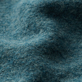 Lã grossa pisoada Melange – azul petróleo claro | Retalho 110cm, 