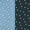 Jersey de algodão Smiley Glow-in-the-dark – azul ganga,  thumbnail number 1