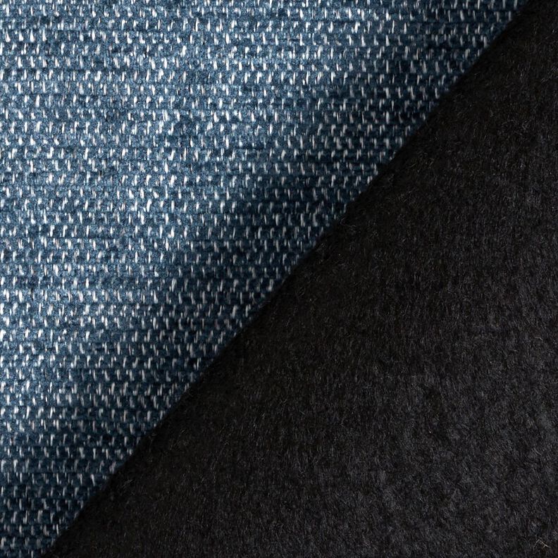 Tecido para estofos Chenille Melange – azul/cinzento-prateado,  image number 3
