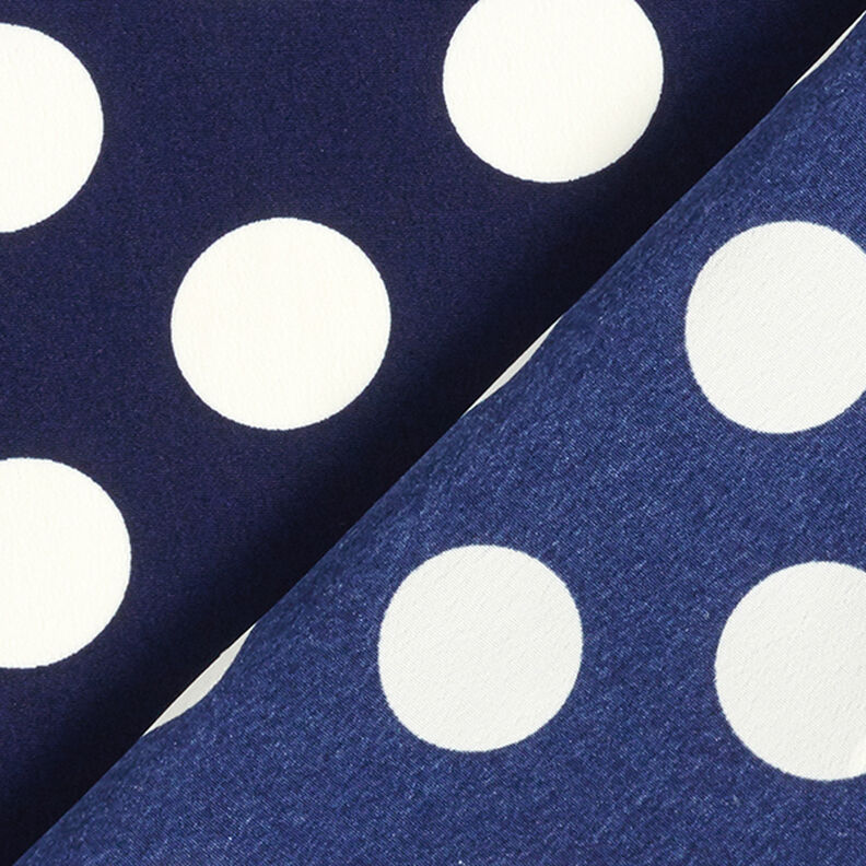 Tecido crepe Polka Dots [2,5 cm] – azul-marinho,  image number 4