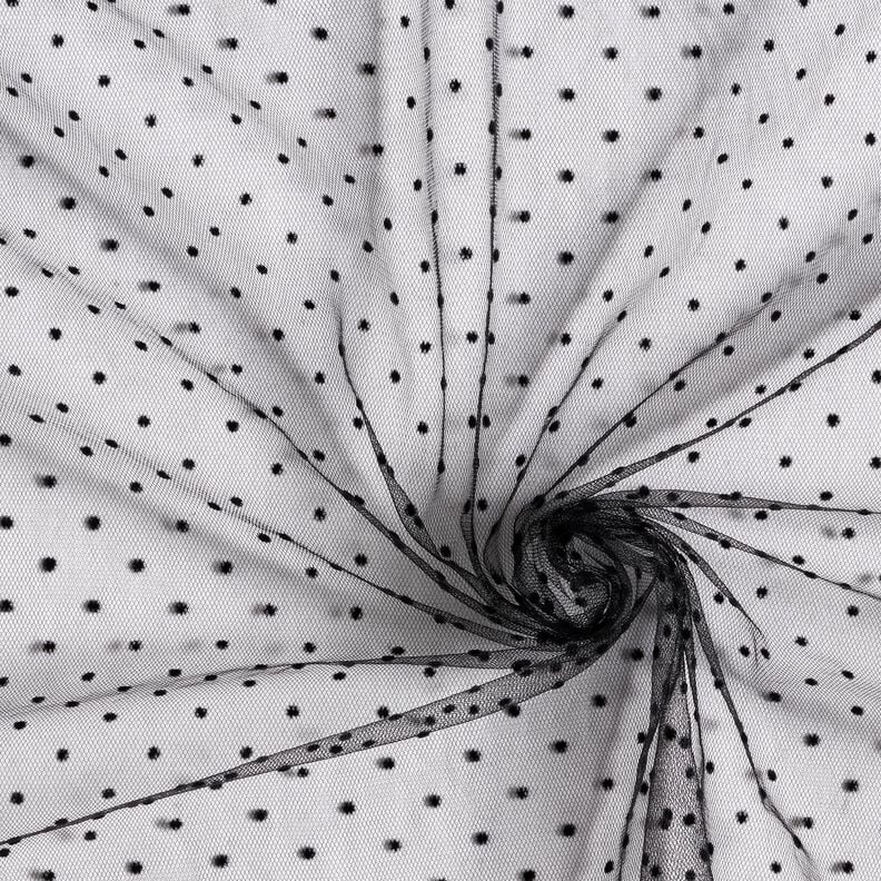 Tule Pontos de veludo – preto,  image number 3