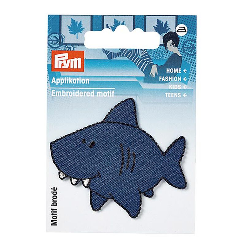 Aplicação Tubarão [ 5 x 5,8 cm ] | Prym – azul-marinho,  image number 2