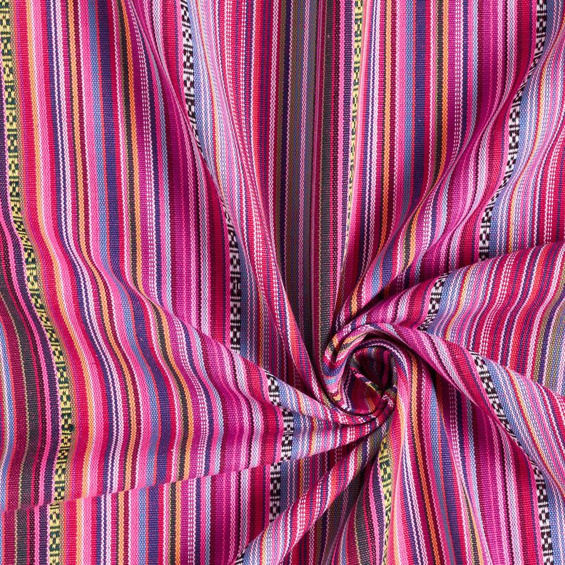 Tecido para decoração Jacquard Riscas finas – púrpura/baga,  image number 3