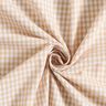 Tecido de algodão Popelina Xadrez Vichy – bege,  thumbnail number 3
