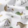 Jersey de algodão orgânico Cavalos e unicórnios Impressão Digital – branco sujo,  thumbnail number 2
