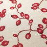 Tecido para decoração Gobelina Rosa mosqueta – bege claro/vermelho,  thumbnail number 10