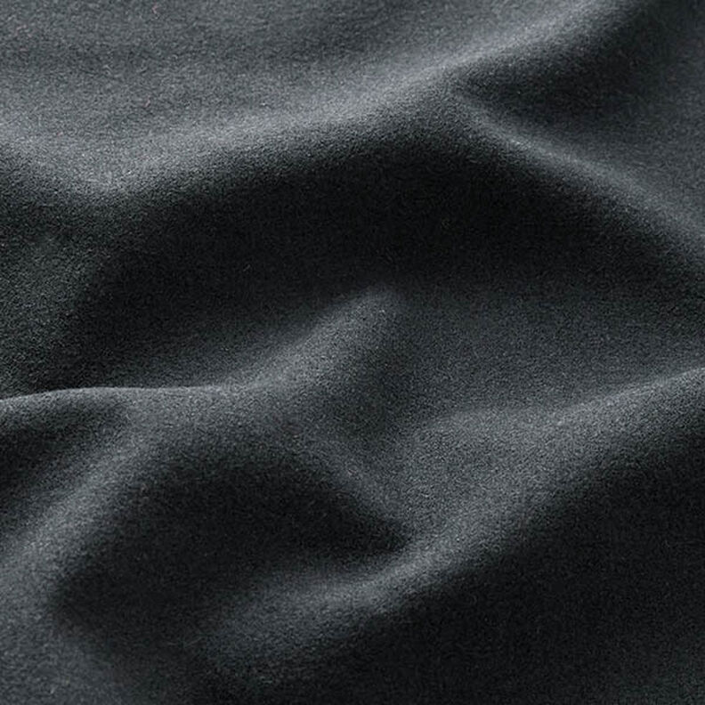Tecido para sobretudos aveludado Liso – preto,  image number 2