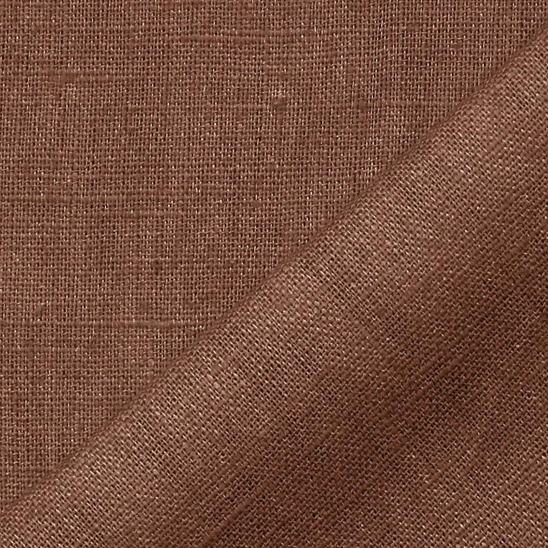 Tecido de linho Mistura de Rami Médio – castanho,  image number 3