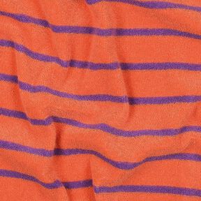 Tecido turco Jersey Riscas | Poppy Fabrics – laranja/vermelho violeta médio, 