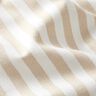 Tecido para decoração Meio linho Panamá Riscas longitudinais – bege claro/branco,  thumbnail number 2