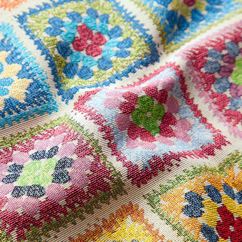 Tecido para decoração Gobelina Aspeto de crochê – bege claro,  image number 2