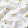 Musselina/ Tecido plissado duplo Aguarela Limões Impressão Digital – branco,  thumbnail number 2