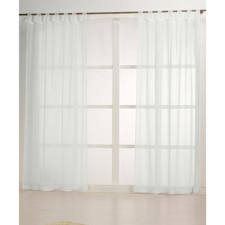 Tecido para cortinados Voile Look linho 300 cm – branco sujo,  image number 5