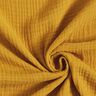 GOTS Musselina de algodão de três camadas – amarelo-caril,  thumbnail number 1