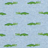 Tecido polar alpino Crocodilo ousado Melange – jeans azul claro,  thumbnail number 1