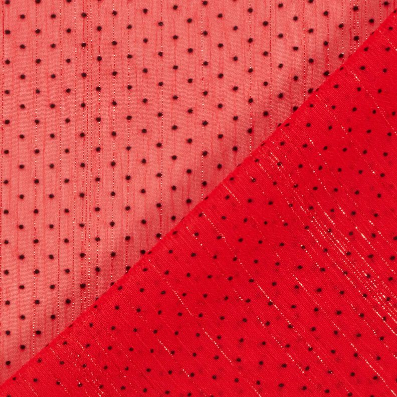 Chiffon Riscas brilho e Pintinhas – vermelho,  image number 4