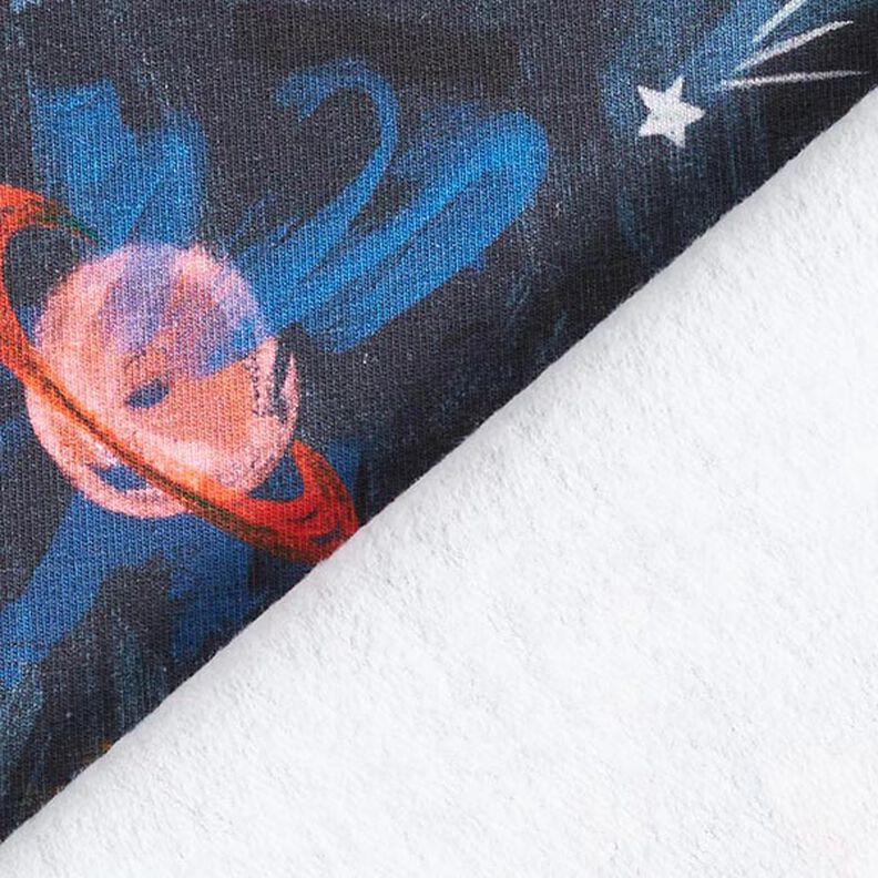 Sweatshirt cardada Espaço Impressão Digital – azul-marinho,  image number 4
