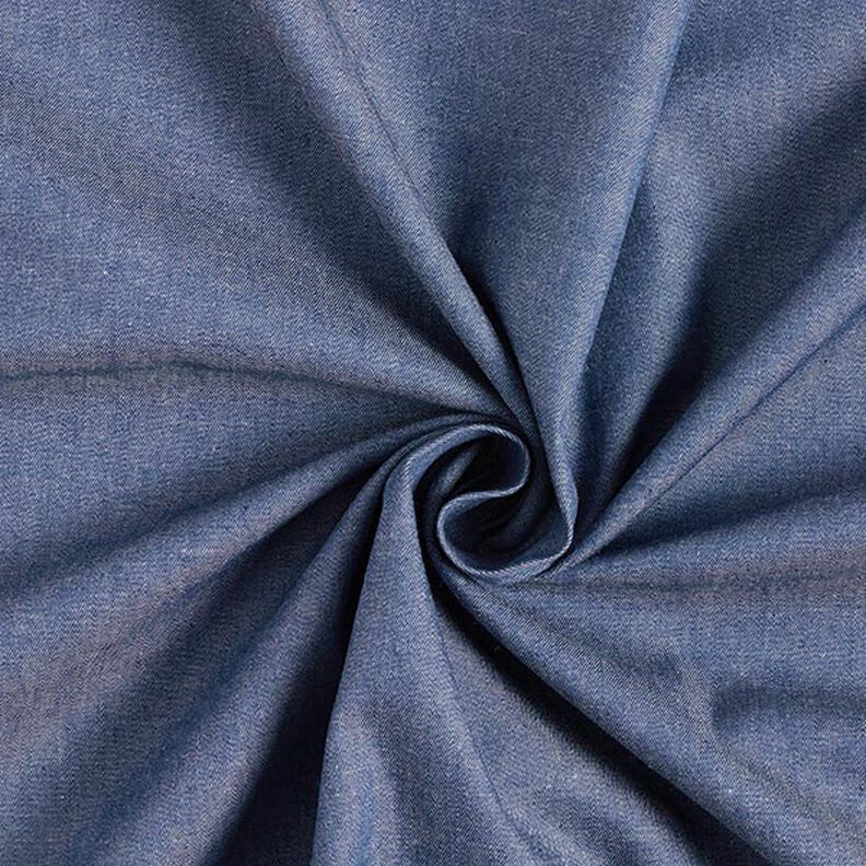 Chambray de algodão Jeanslook – azul-marinho,  image number 1