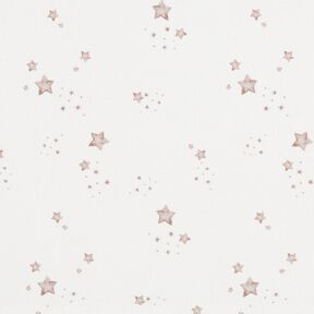 GOTS French Terry Sweat de verão Chuva de estrelas Impressão Digital – marfim, 