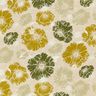 Tecido para decoração Meio linho Panamá Flores imponentes – amarelo-azeitona/natural,  thumbnail number 1