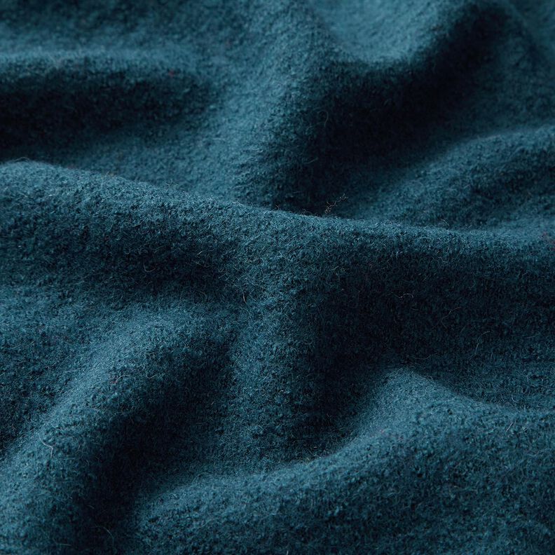 Tecido leve de malha com mistura de viscose e lã – azul-oceano,  image number 2