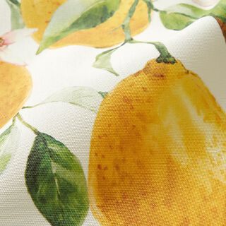 Tecido para exteriores Lona Limões – marfim/amarelo-limão, 