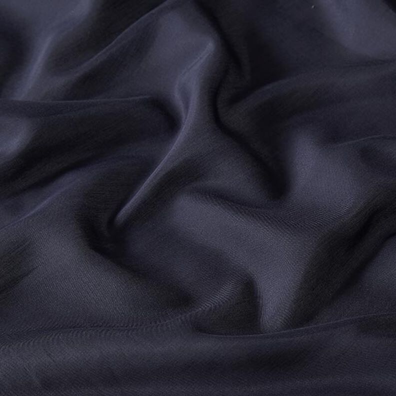 Tecido de algodão e seda super leve Voile – azul-marinho,  image number 2
