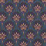 Algodão revestido Leques abstratos – azul-noite,  thumbnail number 1