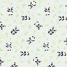 Tecido de algodão Cretone panda fofinho – verde,  thumbnail number 1