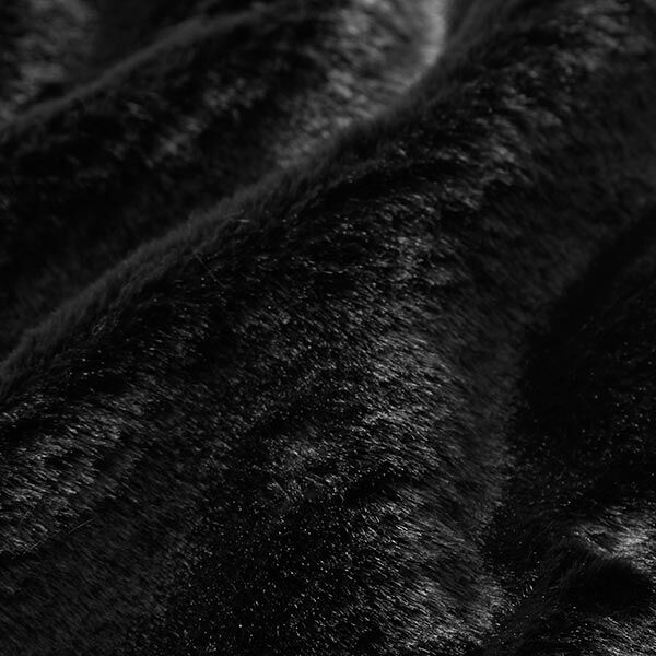 Tecido para estofos Pelo artificial – preto,  image number 3